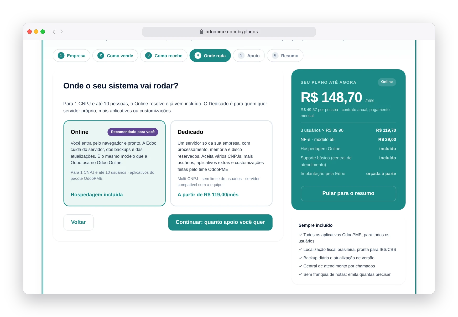 Passo Onde roda do simulador, Online ou servidor Dedicado